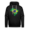 Brasilien Flagge - Geschenk für Brasilien Fans - Premium Hoodie - Schwarz