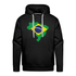 Brasilien Flagge - Geschenk für Brasilien Fans - Premium Hoodie - Schwarz