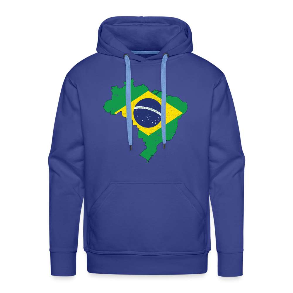 Brasilien Flagge - Geschenk für Brasilien Fans - Premium Hoodie - Königsblau