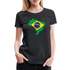 Brasilien Flagge - Geschenk für Brasilien Fans - Frauen T-Shirt - Schwarz