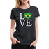 Brasilien Flagge Landkarte - Love Brazil - Brasilien Fan Frauen Premium T-Shirt - Schwarz