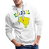 Brasilien Flagge Landkarte - Love Brazil - Brasilien Fan Herren Premium Hoodie - weiß