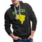 Brasilien Flagge Landkarte - Love Brazil - Brasilien Fan Herren Premium Hoodie - Schwarz