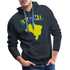 Brasilien Flagge Landkarte - Love Brazil - Brasilien Fan Herren Premium Hoodie - Navy