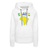 Brasilien Flagge Landkarte - Love Brazil - Brasilien Fan Frauen Premium Hoodie - weiß