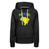 Brasilien Flagge Landkarte - Love Brazil - Brasilien Fan Frauen Premium Hoodie - Schwarz