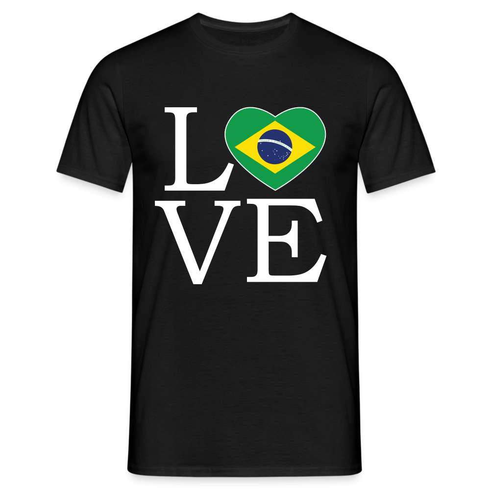 Brasilien Flagge - Love Brazil - Brasilien Fan T-Shirt T-Shirt - Schwarz