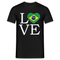 Brasilien Flagge - Love Brazil - Brasilien Fan T-Shirt T-Shirt - Schwarz