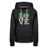 Brasilien Flagge Landkarte - Love Brazil - Brasilien Fan Frauen Premium Hoodie - Schwarz