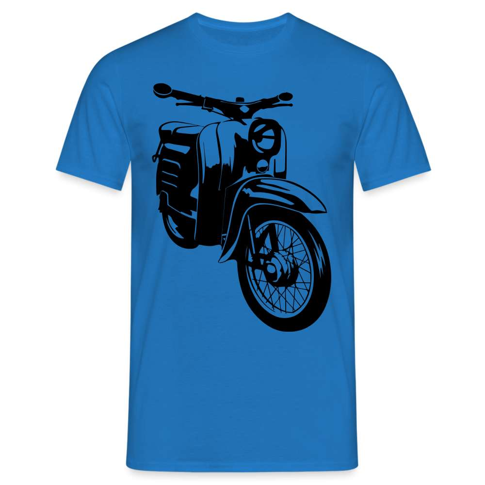 Simson Schwalbe DDR Moped T-Shirt - Royalblau