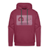 Cooler Musik Hoodie mit Motiv Tape Kassette Herren Premium Hoodie - Bordeaux