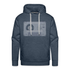 Cooler Musik Hoodie mit Motiv Tape Kassette Herren Premium Hoodie - Jeansblau