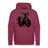 Simson S51 DDR Moped Herren Premium Hoodie - Bordeaux