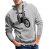 Simson Schwalbe DDR Moped Herren Premium Hoodie - Grau meliert