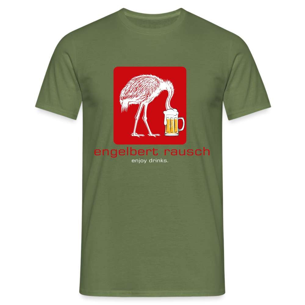 Engelbert Rausch Lustiges Bier Geschenk T-Shirt - Militärgrün