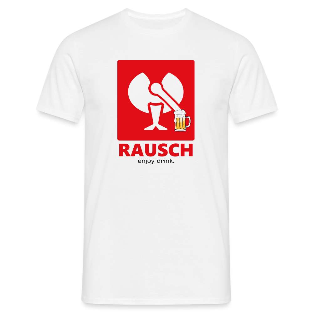 Bier Engelbert Rausch Parodie Lustiges Geschenk T-Shirt - weiß