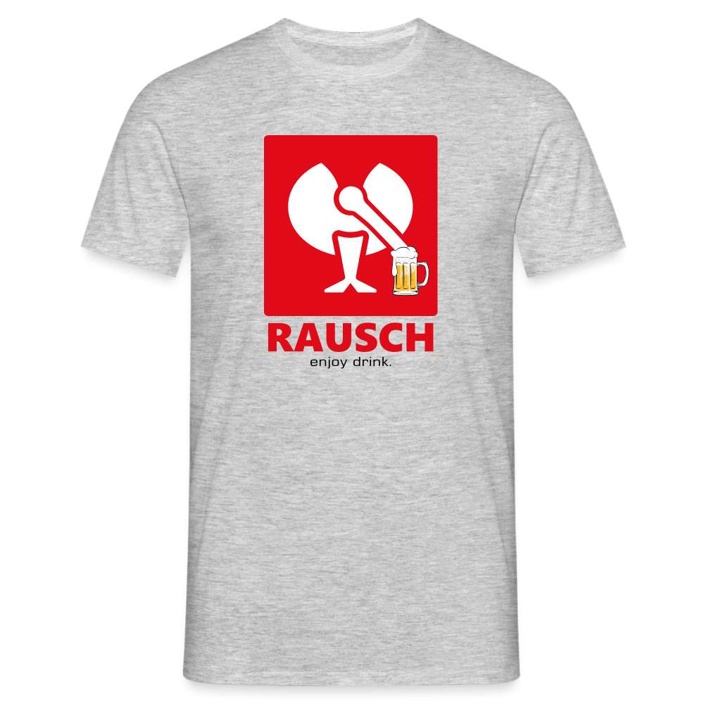 Bier Engelbert Rausch Parodie Lustiges Geschenk T-Shirt - Grau meliert