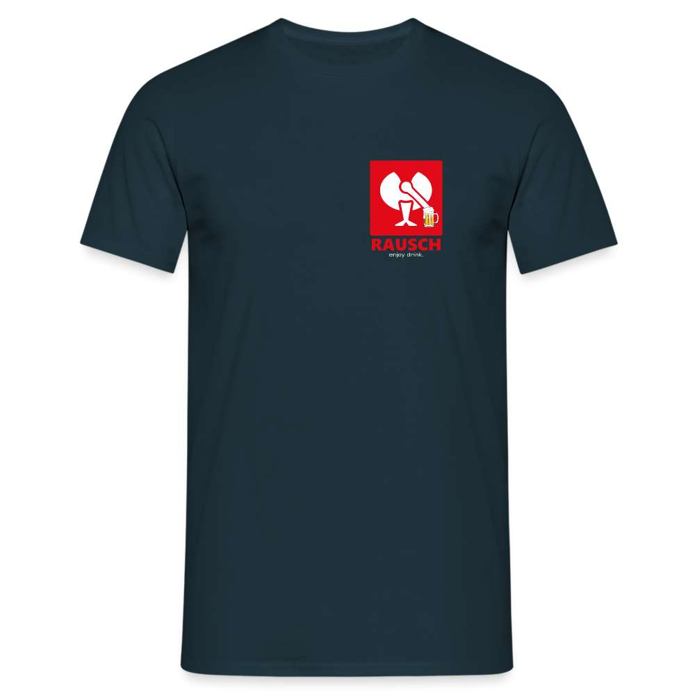 Bier Engelbert Rausch Parodie Lustiges Geschenk T-Shirt - Navy