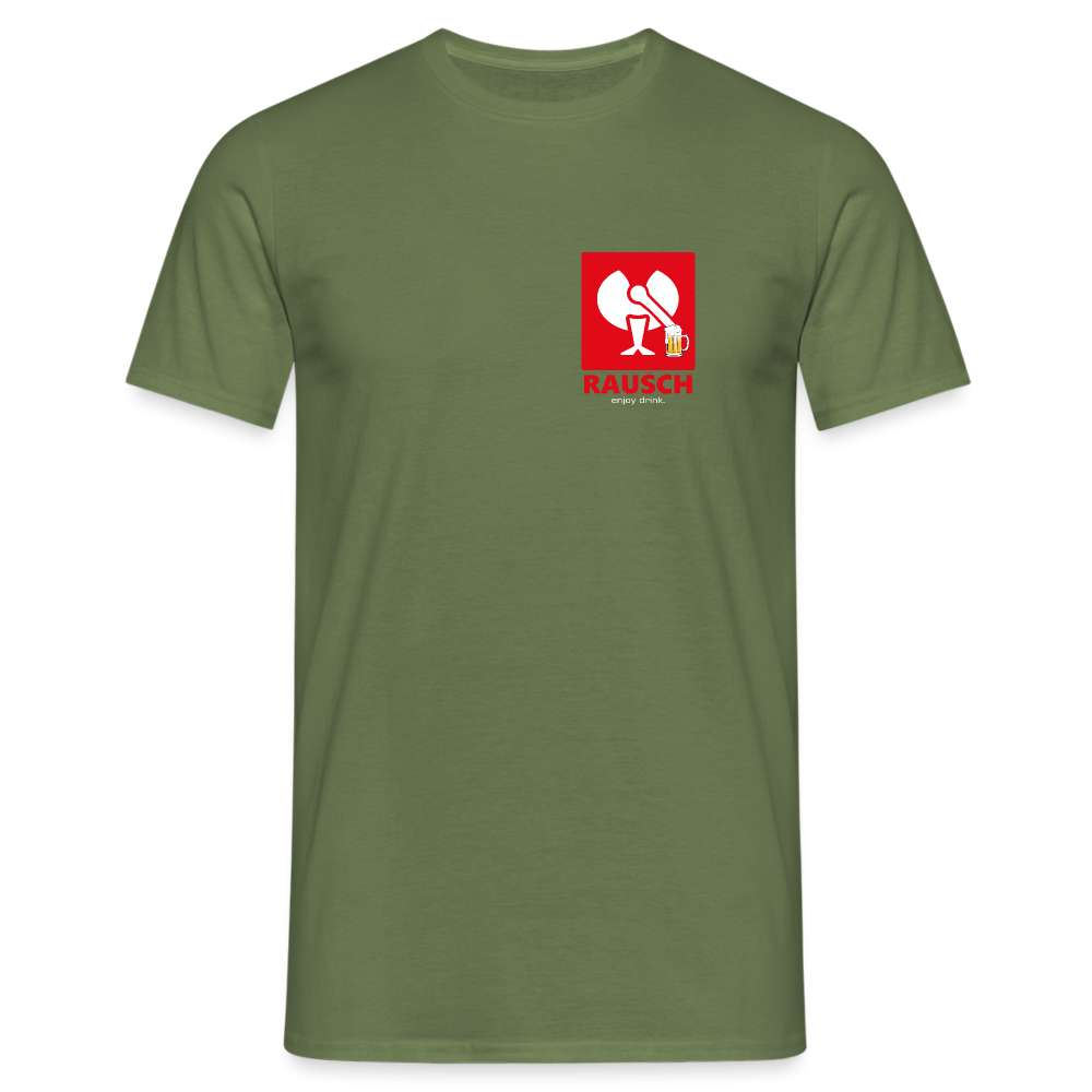 Bier Engelbert Rausch Parodie Lustiges Geschenk T-Shirt - Militärgrün