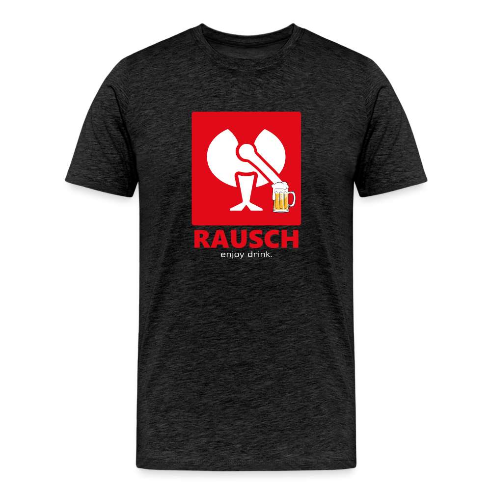 Bier Engelbert Rausch Parodie Lustiges Geschenk Herren Premium T-Shirt - Anthrazit