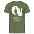 Lustige Katze Schatten Mittelfinger Erkenne die Zeichen T-Shirt - Militärgrün