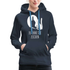 Lustige Katze Schatten Mittelfinger Erkenne die Zeichen Frauen Premium Hoodie - Navy