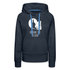 Lustige Katze Schatten Mittelfinger Erkenne die Zeichen Frauen Premium Hoodie - Navy