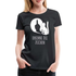 Lustige Katze Schatten Mittelfinger Erkenne die Zeichen Frauen Premium T-Shirt - Schwarz