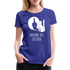 Lustige Katze Schatten Mittelfinger Erkenne die Zeichen Frauen Premium T-Shirt - Königsblau