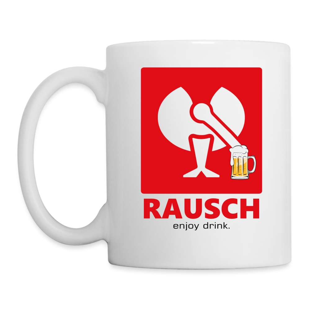 Bier Engelbert Rausch Parodie Lustiges Geschenk Kaffee Tasse - weiß