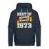 50. Geburtstag Retro Kassette Best of 1973 Geschenk Herren Premium Hoodie - Navy