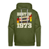 50. Geburtstag Retro Kassette Best of 1973 Geschenk Herren Premium Hoodie - Olivgrün