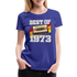 50. Geburtstag Retro Kassette Best of 1973 Geschenk Frauen Premium T-Shirt - Königsblau