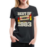 40. Geburtstag Retro Kassette Best of 1983 Geschenk Frauen Premium T-Shirt - Schwarz