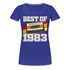 40. Geburtstag Retro Kassette Best of 1983 Geschenk Frauen Premium T-Shirt - Königsblau