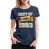 40. Geburtstag Retro Kassette Best of 1983 Geschenk Frauen Premium T-Shirt - Navy