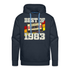 40. Geburtstag Retro Kassette Best of 1983 Geschenk Herren Premium Hoodie - Navy