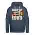 40. Geburtstag Retro Kassette Best of 1983 Geschenk Herren Premium Hoodie - Jeansblau