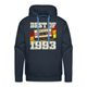 30. Geburtstag Retro Kassette Best of 1993 Geschenk T-Shirt Premium Hoodie - Navy