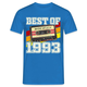 30. Geburtstag Retro Kassette Best of 1993 Geschenk T-Shirt - Royalblau