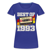 30. Geburtstag Retro Kassette Best of 1993 Geschenk Frauen Premium T-Shirt - Königsblau