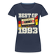 30. Geburtstag Retro Kassette Best of 1993 Geschenk Frauen Premium T-Shirt - Navy