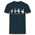 Stein Schere Papier - Sarkasmus Lustiges T-Shirt - Navy