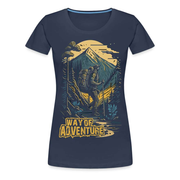Wandern Camping - Way Of Adventure - Frauen Premium T-Shirt - Navy