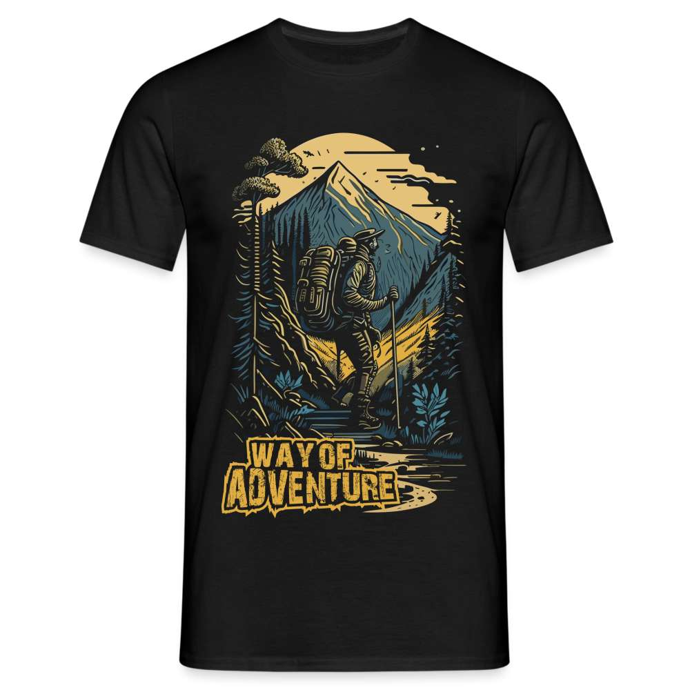 Wandern Camping - Way Of Adventure - T-Shirt - Schwarz