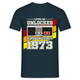 50. Geburtstag Gamer Level 40 Unlocked 1973 Geschenk T-Shirt - Navy