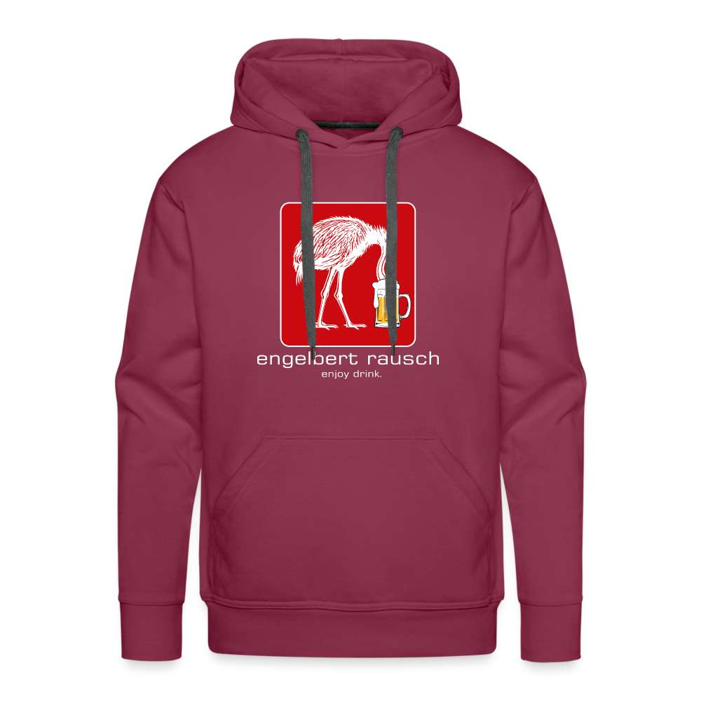 Engelbert Rausch Enjoy Drink Lustiges Parodie Bier Geschenk Herren Premium Hoodie - Bordeaux