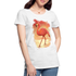 Stolzer Flamingo Tropisches Frauen Premium T-Shirt - weiß