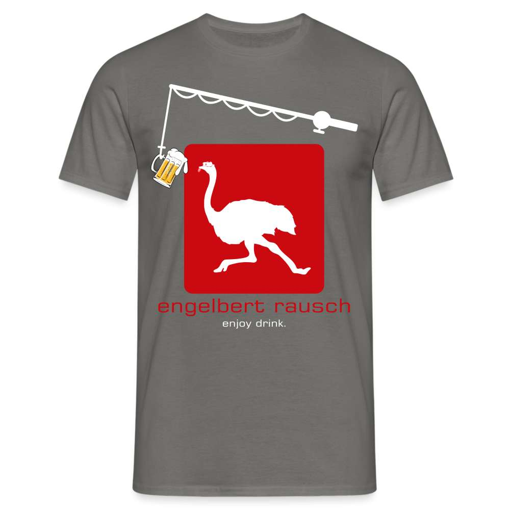Engelbert Rausch T-Shirt - Enjoy Drink Lustige Parodie Geschenkidee T-Shirt - Graphit
