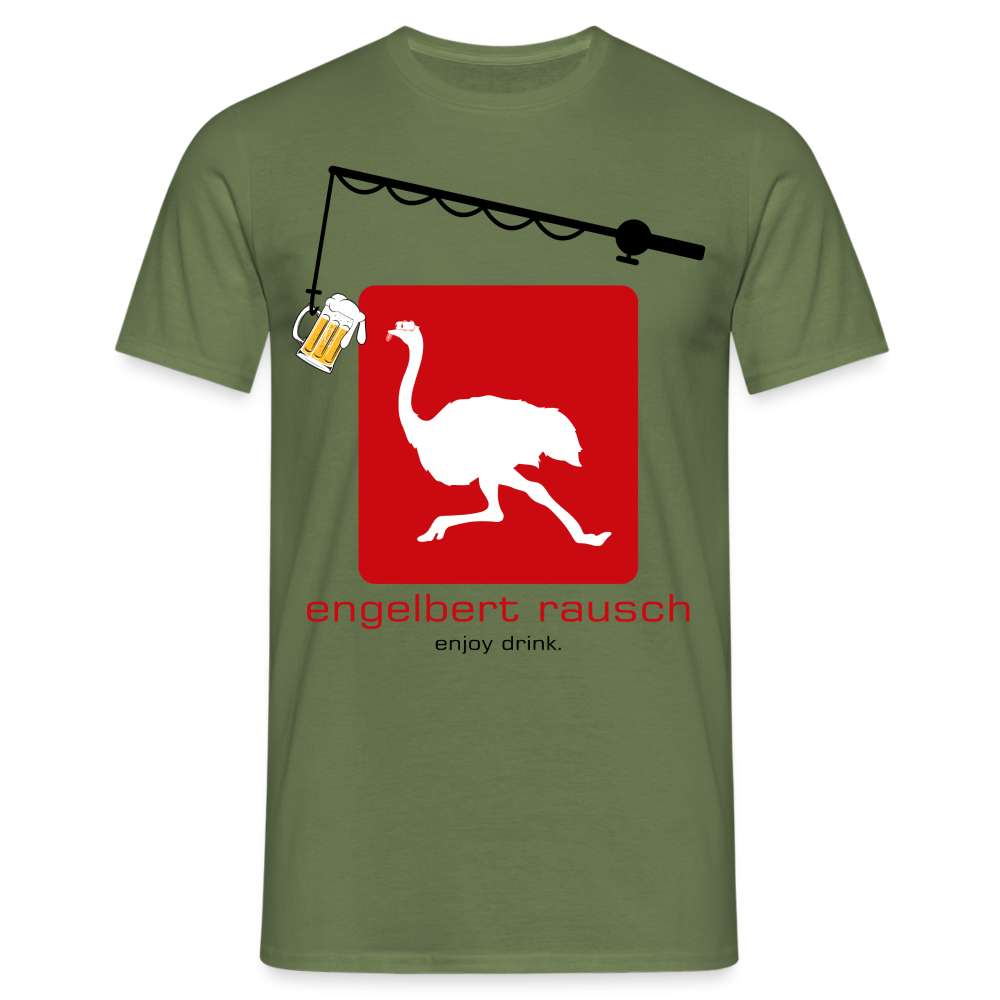 Engelbert Rausch T-Shirt - Enjoy Drink Lustige Parodie Geschenkidee T-Shirt - Militärgrün